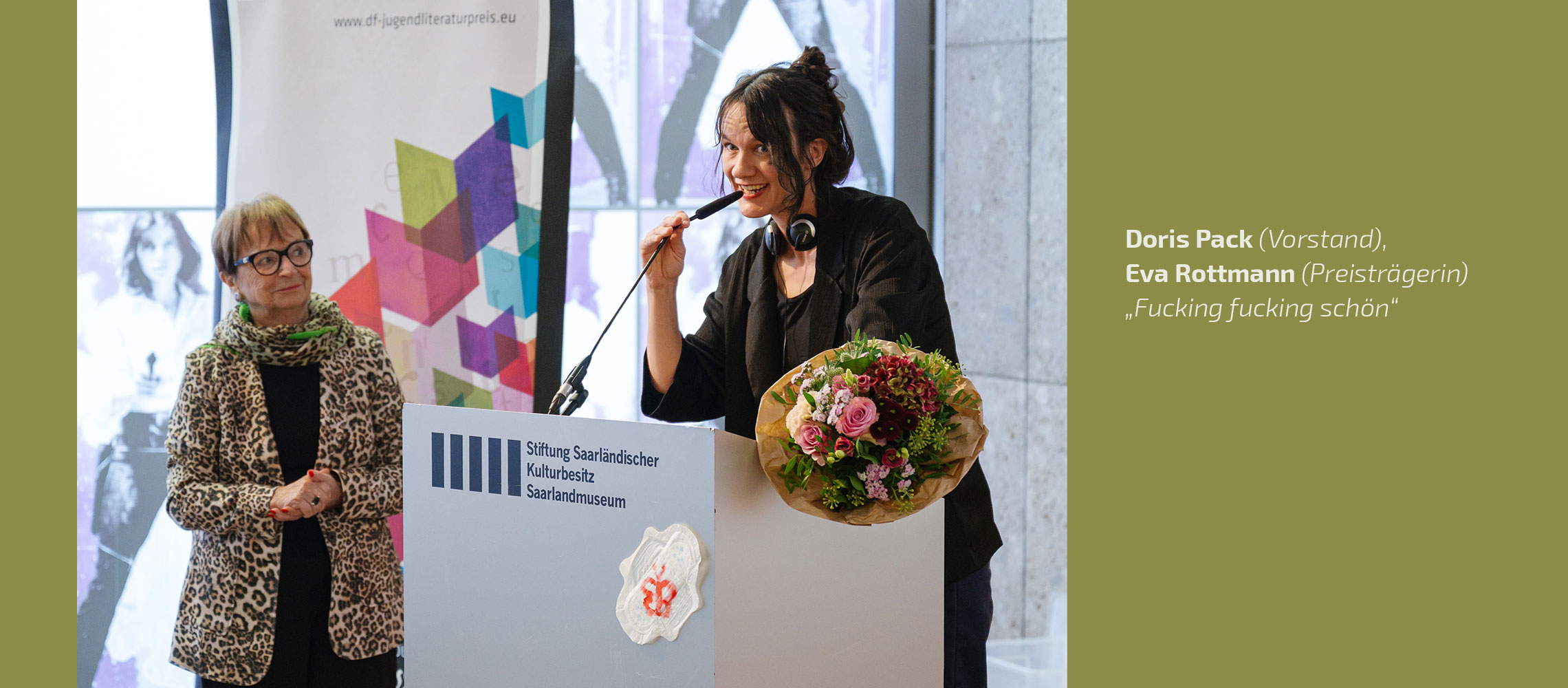 Doris Pack (Vorstand), Eva Rottmann (Preisträgerin)