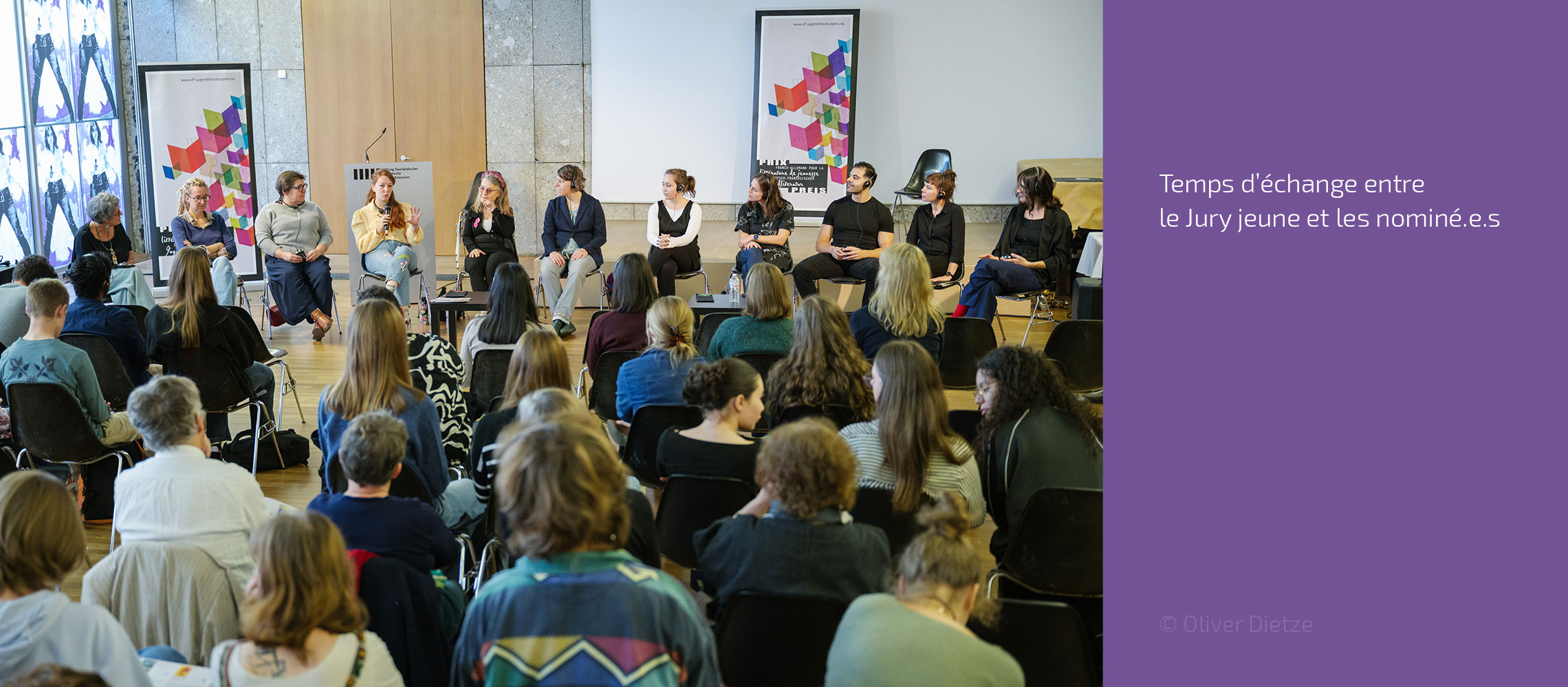 Temps d’échange entre le Jury jeune et les nominé.e.s